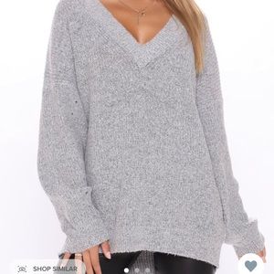 FashionNova Gray Sweater